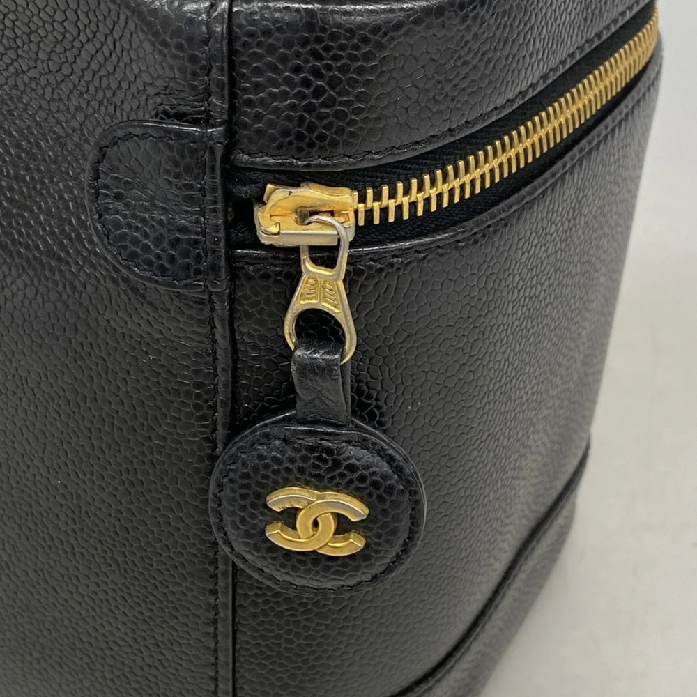 CHANEL Black Caviar Leather Vanity Bag - Picture 9 of 10